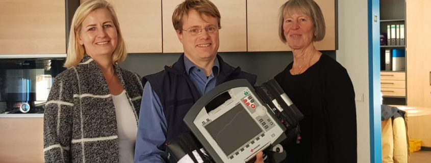 2018 konnte der Malteser Hilfsdienst dank der Spende der Bürgerstiftung einen neueren Defibrillator anschaffen