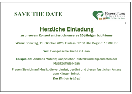 Einladung zum Konzert