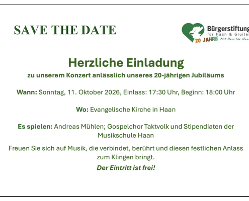 Einladung zum Konzert